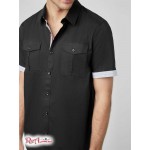 Чоловіча Сорочка GUESS Factory (Lingard Ripstop Shirt) 58189-01 Реактивний Чорний