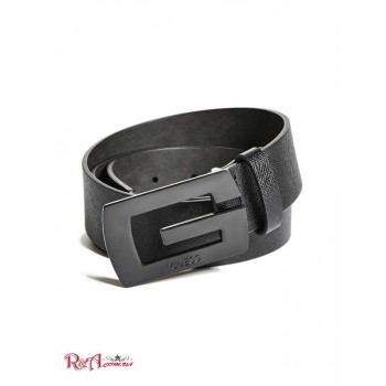 Чоловічий Ремінь (Matte Logo Buckle Belt) 36079-01 Чорний