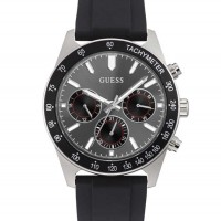 Чоловічий Годинник (Silver-Tone and Black Multifunction Watch) 64819-01 Multi Чоловічий Годинник (Silver-Tone and Black Multifunction Watch) 64819-01 Multi