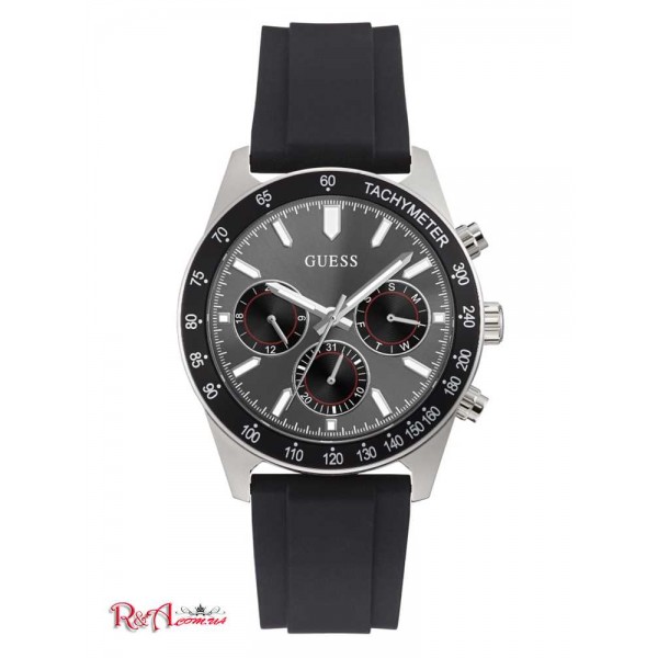 Мужские Часы GUESS (Silver-Tone and Black Multifunction Watch) 64819-01 Multi Мужские Часы GUESS (Silver-Tone and Black Multifunction Watch) 64819-01 Multi