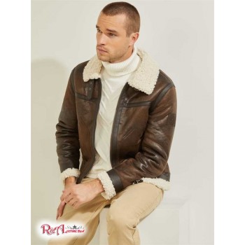 Мужская Куртка (Aviator Shearling Jacket) 59689-01 Chocolate Коричневыйie