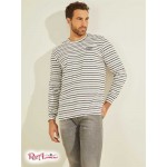 Чоловічий Лонгслів GUESS (Daley Long-Sleeve Tee) 59519-01 Big Синій Stripes