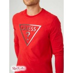 Чоловічий Crewneck GUESS Factory (Nicky Logo Crewneck) 58089-01 Rugby Червоний