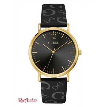 Чоловічий Годинник (Black Leather Logo Strap Analog Watch) 64109-01 Немає Кольору