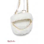 Женская Сумка Кроссбоди GUESS Factory (Evan Faux-Fur Mini Crossbody) 56680-01 Кремовый