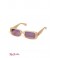 Женские Солнцезащитные Очки (Rectangle Tinted Sunglasses) 63570-01 Розовый