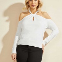 Женский Свитер (Priya Cold-Shoulder Sweater Top) 64450-01 Бледный Жемчужный