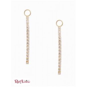 Женская Сережка (Rhinestone Linear Earring) 64650-01 Золото