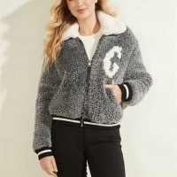 Жіночий Бомбер (Fiorella Faux-Fur Bomber) 64950-01 Синій Сірий/Off Білий Combo Жіночий Бомбер (Fiorella Faux-Fur Bomber) 64950-01 Синій Сірий/Off Білий Combo