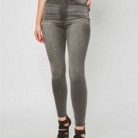 Жіночі Джинси (Simmone High-Rise Skinny Jeans) 57840-01 Сірий Прання