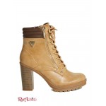 Женские Ботинки GUESS Factory (Ginette Heeled Combat Boots) 56830-01 Темный Натуральный