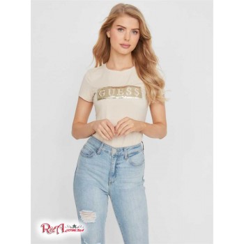 Жіноча Футболка (Steel Sequin and Rhinestone Tee) 57750-01 Sheep Wool