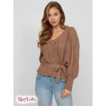 Жіночий Светр GUESS Factory (Kayla Belted Sweater) 63290-01 Shiitake Коричневий Жіночий Светр GUESS Factory (Kayla Belted Sweater) 63290-01 Shiitake Коричневий