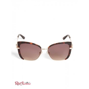 Жіночі Сонцезахисні Окуляри (Tinted Cat-Eye Sunglasses) 42730-01 Темний Havana/Gradient Коричневий