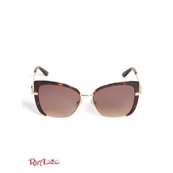 Женские Солнцезащитные Очки GUESS (Tinted Cat-Eye Sunglasses) 42730-01 Темный Havana/Gradient Коричневый