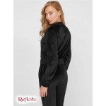 Женская Куртка GUESS Factory (Yelena Logo Velour Jacket) 57780-01 Реактивний Черный