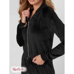 Женская Куртка GUESS Factory (Yelena Logo Velour Jacket) 57780-01 Реактивний Черный