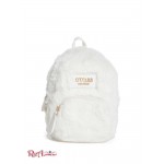 Женская Сумка Кроссбоди GUESS Factory (Evan Faux-Fur Mini Crossbody) 56680-01 Кремовый