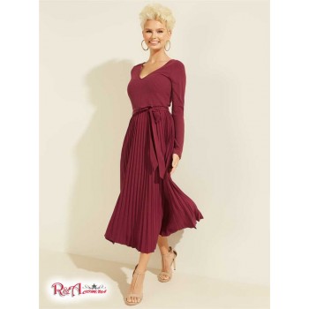 Жіночий Лонгслів (Eco Erynn Pleated Long-Sleeve Dress) 64490-01 Garnet Wine
