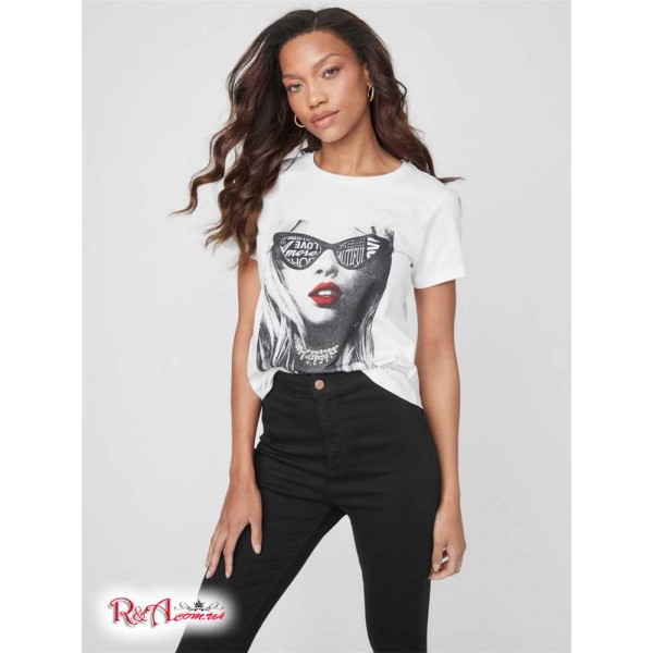 Женская Футболка GUESS Factory (Dorienne Tee) 63220-01 Pure Белый