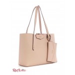 Женская Таут Сумка GUESS (Eco Brenton Tote) 64910-01 Синий Magic N/Chvr W/Rnst