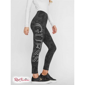 Жіночі Легінси (Manja Logo Leggings) 57810-01 Реактивний Чорний Мульті