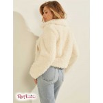 Женская Куртка GUESS (Fluffy Teddy Jacket) 64230-01 Пломбир Белый