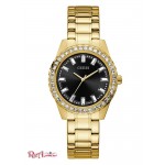 Женские Часы GUESS (Black And Gold-Tone Analog Watch) 42650-01 Multi