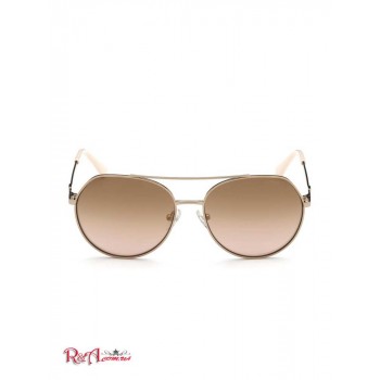 Жіночі Сонцезахисні Окуляри (Round Aviator Sunglasses) 56270-01 Троянда Золотий