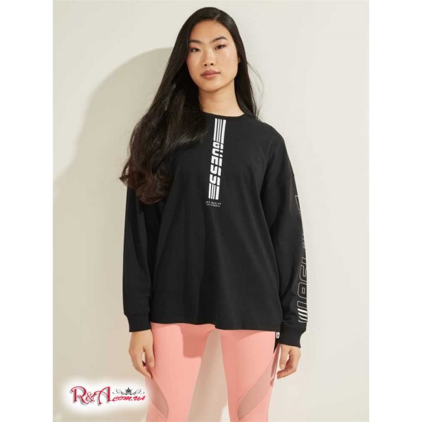 Жіночий Лонгслів GUESS (Eco Dalya Long-Sleeve Tee) 64470-01 Jet Black