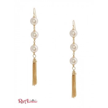 Женская Сережка (14KT Pearl Tassel Earring) 64580-01 Золото
