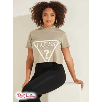 Женская Футболка (Cropped Logo Tee) 59330-01 Dusty Синий Frost Heather