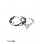 Жіночий Браслет GUESS Factory (Hematite-Tone Mesh ID Bracelet) 63620-01 Гематит