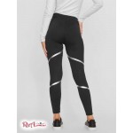 Жіночі Легінси GUESS Factory (Odette Leggings) 63460-01 Реактивний Чорний / Срібний