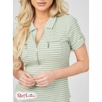 Жіноче Поло GUESS Factory (Lamden Ribbed Polo) 64150-01 Salvias Green Multi