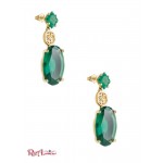 Женская Сережка GUESS (Gold-Tone Emerald Drop Earrings) 59820-01 Изумрудное Золото