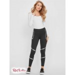 Жіночі Легінси GUESS Factory (Odette Leggings) 63460-01 Реактивний Чорний / Срібний