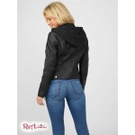 Женская Куртка GUESS Factory (Alistar Faux-Leather Jacket) 57690-01 Реактивний Черный