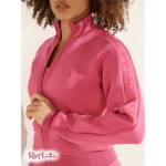 Женская Куртка GUESS (Cropped Scuba Logo Zip-up Jacket) 64480-01 Фиолетовый Драконьффрукт