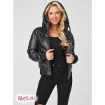 Женская Куртка GUESS Factory (Radley Faux-Leather Puffer Jacket) 57211-01 Jet Black