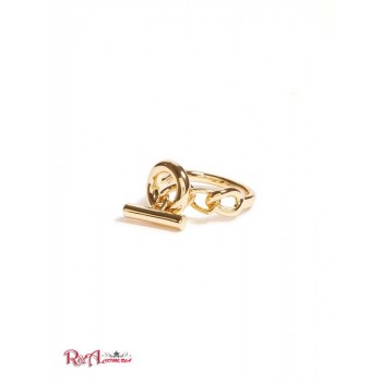 Женское Кольцо (14KT Plated Toggle Ring - Size 7) 64601-01 Золото