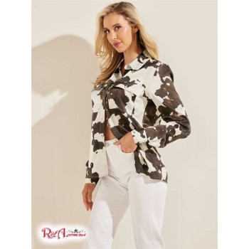 Женская Рубашка (Eco Annamaria Shirt) 64351-01 Печать Техаса