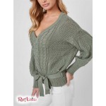 Жіночий Светр GUESS Factory (Kayla Belted Sweater) 63291-01 Ocean Sage Жіночий Светр GUESS Factory (Kayla Belted Sweater) 63291-01 Ocean Sage