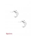 Женская Сережка MARCIANO (Silver-Tone Double Hoop Earring) 64621-01 Серебро