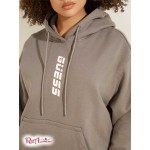 Жіночий Світшот GUESS (Eco Alisha Hooded Sweatshirt) 59431-01 Stone Сірий Жіночий Світшот GUESS (Eco Alisha Hooded Sweatshirt) 59431-01 Stone Сірий