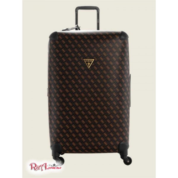 Жіночий Валіза GUESS (Hemingway 28" 4-Wheel Suitcase) 64901-01 Коричневий