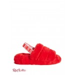 Женские Тапочки GUESS Factory (Liddie Faux-Fur Slippers) 63541-01 Красный