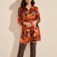 Жіноча Сукня Сорочка (Swoon Printed Shirt Dress) 64361-01 Falling Leaves
