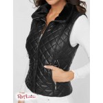 Жіночий Жилет GUESS Factory (Lars Quilted Faux-Leather Vest) 57101-01 Реактивний Чорний Жіночий Жилет GUESS Factory (Lars Quilted Faux-Leather Vest) 57101-01 Реактивний Чорний