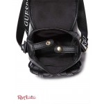 Женский Рюкзак GUESS Factory (Mini Faux-Leather Logo Backpack) 63581-01 Черный